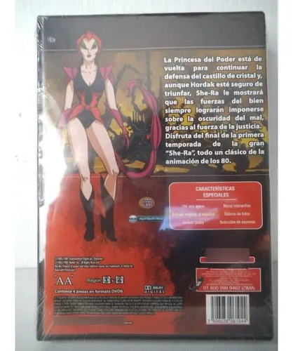 Shera La Princesa Del Poder Temporada 1 Vol 2 Original Dvd