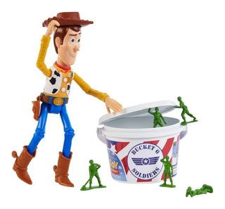 Woody Y Las Tropas Toy Story Figura Articulada + 20 Soldados