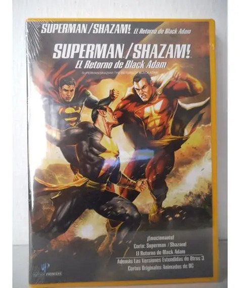Superman Shazam El Retorno De Black Adam Dvd 