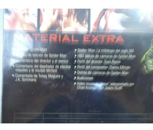 El Hombre Araña Spiderman Blu Ray Disc 