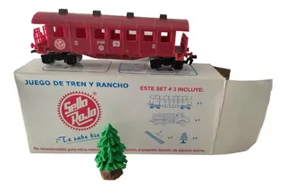 Set #3 Incompleto Juego De Tren Y Rancho Sello Rojo