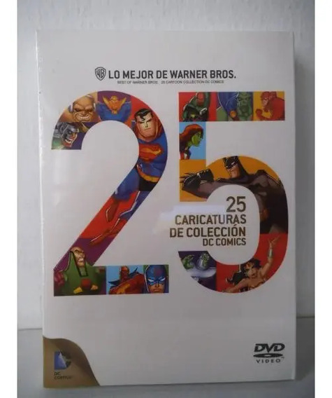 25 Caricaturas De Coleccion Dc Comics Liga La Justicia Dvd