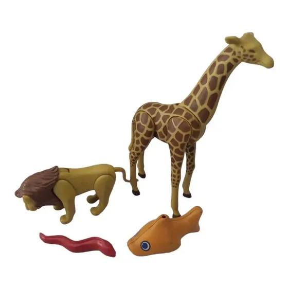 Jirafa Leon Pez Y Anguila Con Detalles Playmobil 